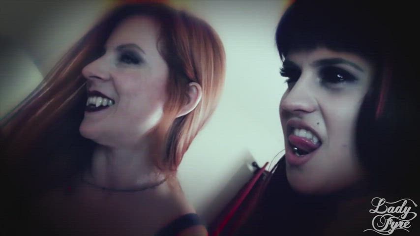 lady fyre redhead threesome gif