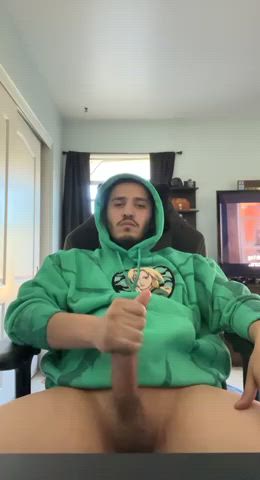 big dick masturbating solo gif