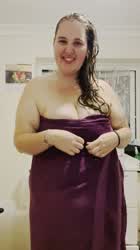 BBW Big Tits Wet gif