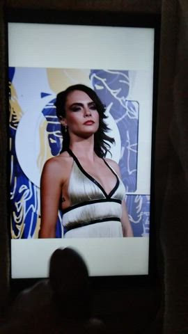 Cara Delevingne Cum Cumshot Tribute gif