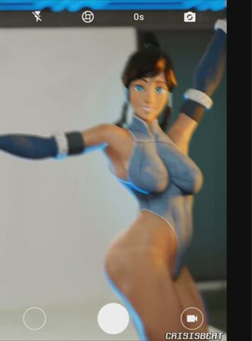 Animation Bouncing Tits Dancing Girlfriends Muscular Girl Thong gif