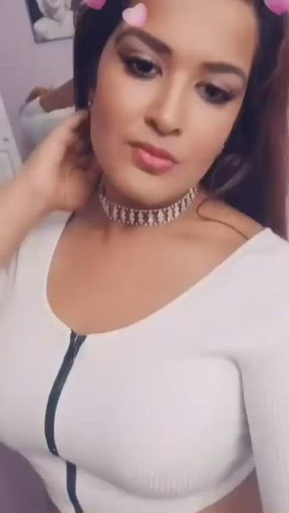 Big Tits Huge Tits Indian MILF Natural Tits gif
