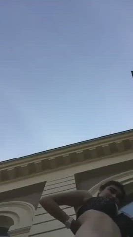 Flashing Girls Public gif