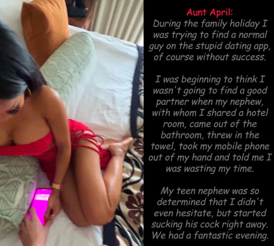 aunt aunty blowjob caption cj miles fake boobs fake tits family milf nephew blowjobs
