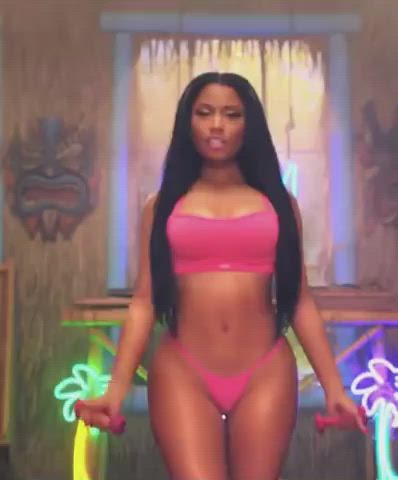 Big Ass Big Tits Bikini Celebrity Ebony Nicki Minaj gif