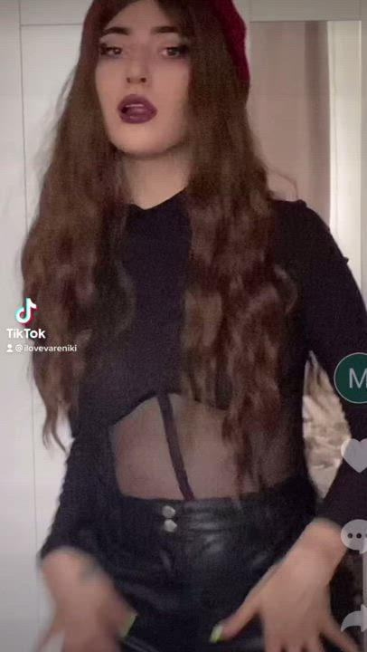 Natural Tits Pink TikTok Porn GIF by misakilight