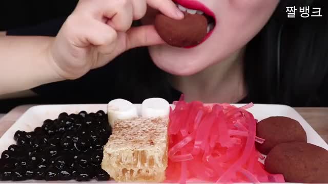 제인_타피오카 펄, 벌집꿀, 모찌, 젤리국수 먹방-1