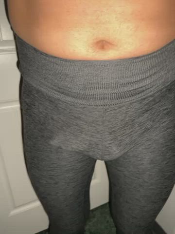 Bathroom Leggings Penis gif