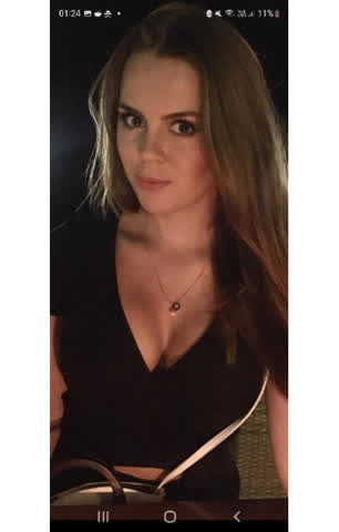 brunette scandinavian tits gif