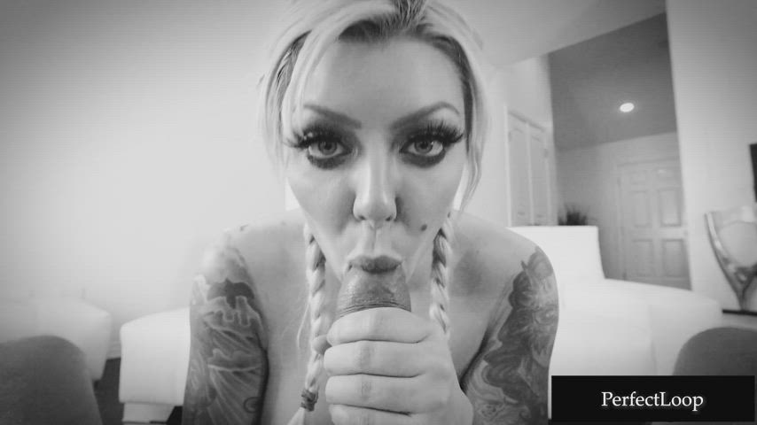 blowjob eye contact gagging karma rx sloppy spit gif