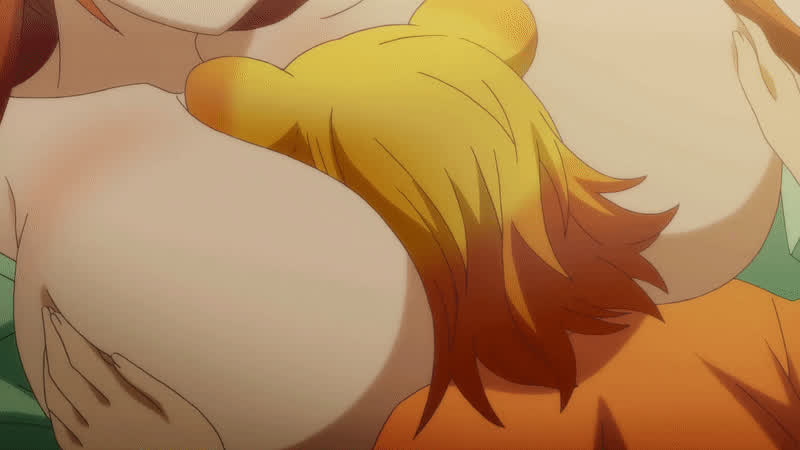 Anime Ecchi Groping Huge Tits MILF Motorboating gif