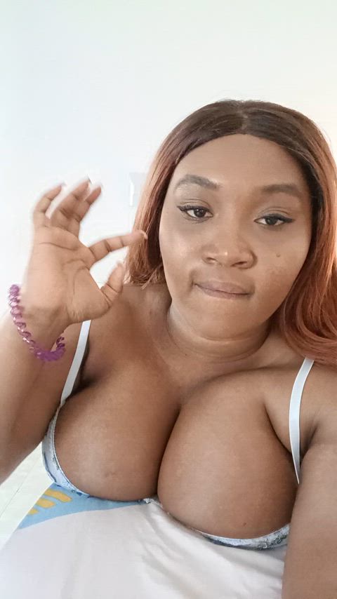 amateur big tits boobs latina lingerie pov saliva solo thick tits gif