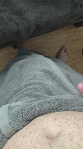 fresh out the shower with a chub