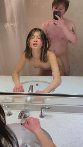 Love being able to watch myself in the mirror