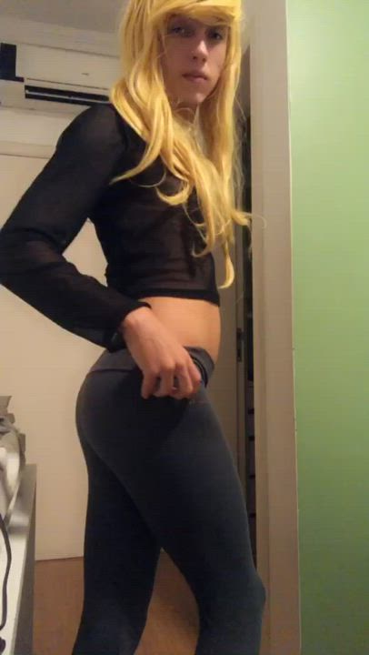 Ass Crossdressing Femboy gif