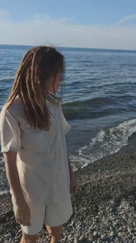 wonderful water, let's swim together naked, do you mind?