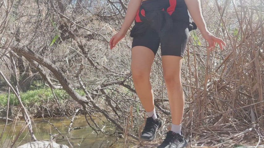 babe cute flashing latina onlyfans outdoor petite pretty public teen gif