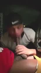 BBC Big Dick Car Throat gif