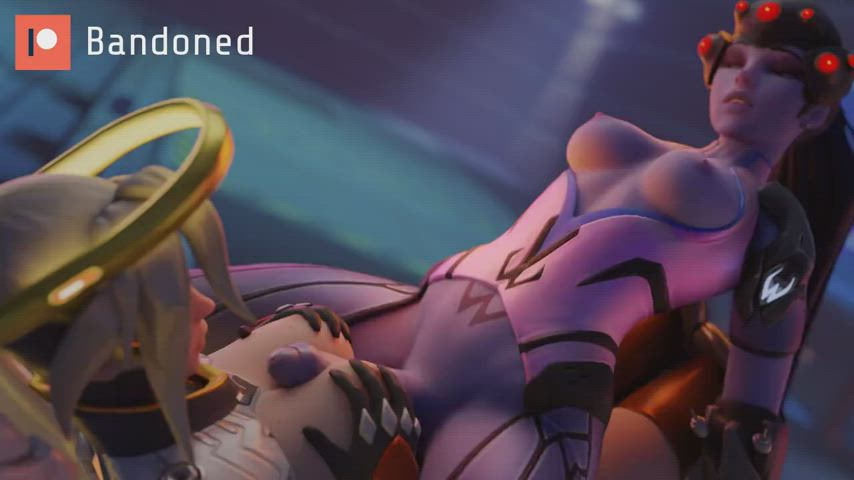 Futa Widowmaker titty fuck Mercy (Bandoned) [Overwatch]