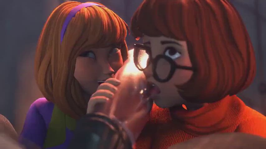 3d animation licking monster cock rule34 threesome gif