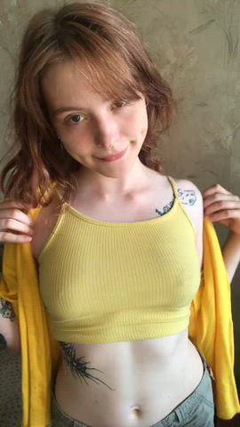 babe boobs cute nsfw solo teen tits gif