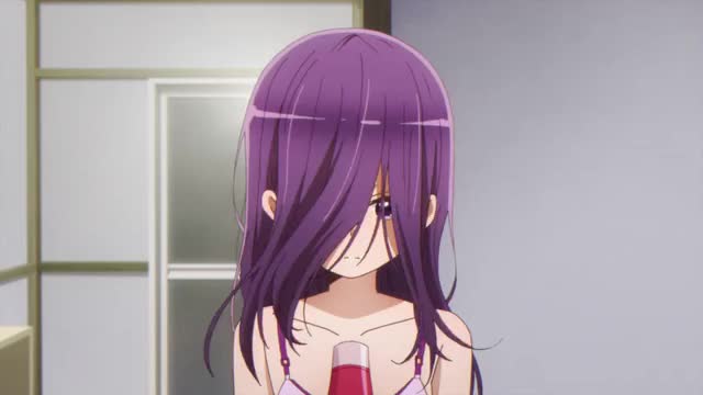 Ruki making her hair [Comic Girls]