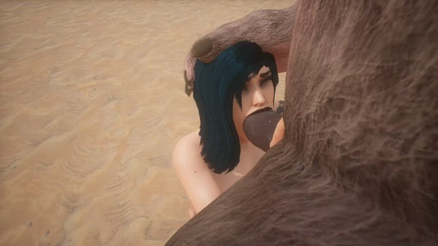 3D Animation Blowjob Cock Milking Deepthroat Hentai Monster Cock Rule34 gif