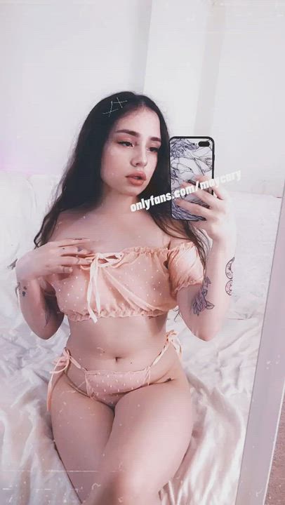 19 Years Old Brunette Nipple Piercing OnlyFans Petite Schoolgirl Small Tits Student
