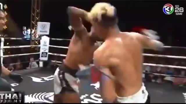 Kitti Sor Jor Danrayong brawl and KO vs. Alex Sousa (Thai Fight)
