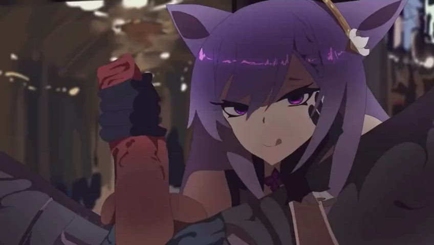 keqing handjob (heaven of light )[genshin impact]