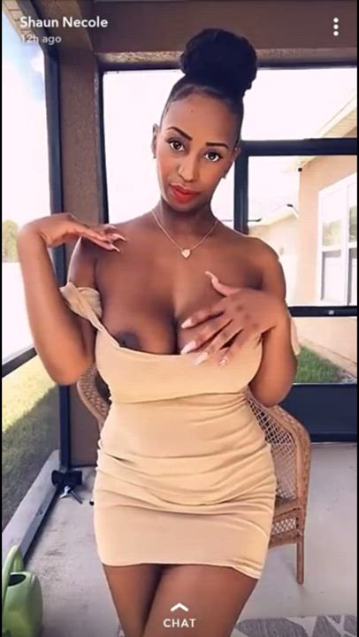 Areolas Big Nipples Big Tits Boobs Bouncing Tits Busty Curvy Dress Ebony gif