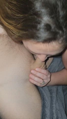 BBW Blowjob Deepthroat MILF gif