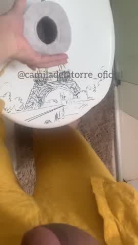 Camila Delatorre's cock is too thick for the TP challenge