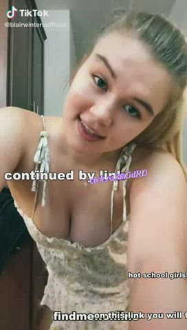 big ass blonde blowjob pussy sex small tits solo teen tiktok gif
