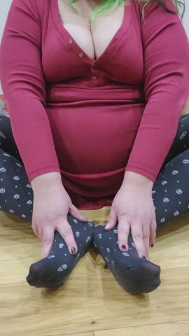 bbw feet nylons gif