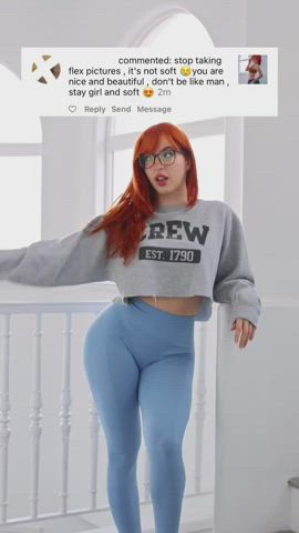 ass fitness flexible smile spandex tiktok tits yoga gif