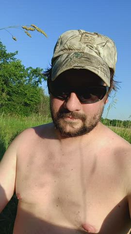 Watching wildlife at my local state game area.