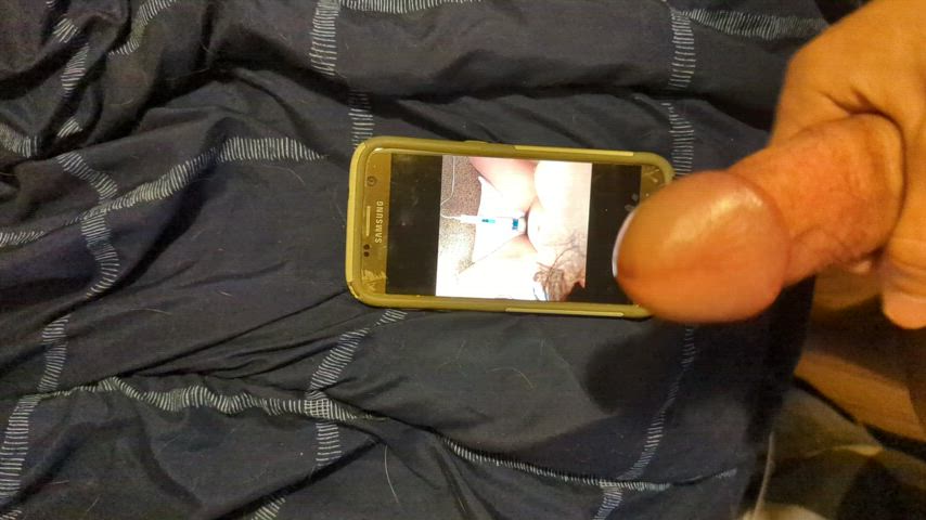 Cock Cumshot Tribute gif