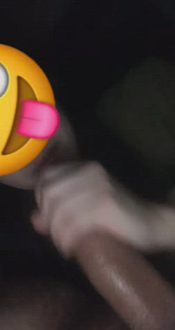 Asian throat slut slobbering on a thick cock