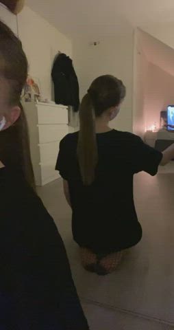 bend me over and fuck me against the mirror. as a reward i will suck your dick for