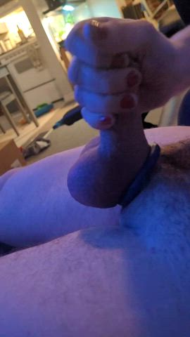 Highly requested cumshot video, wife gives a great handjob! She also likes to torture