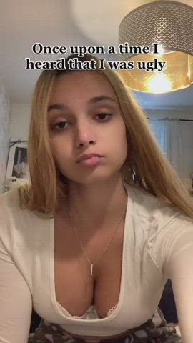 big tits boobs cleavage tiktok tits gif