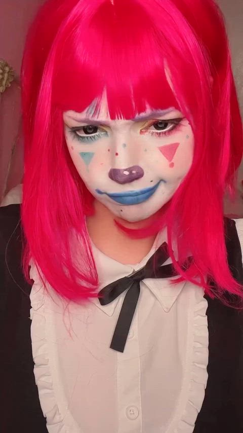 clown girl cute thick gif