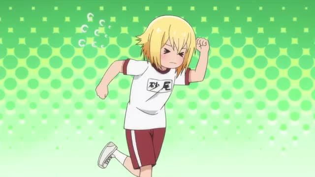 Nako doing her best [Hitoribocchi no Marumaru Seikatsu]