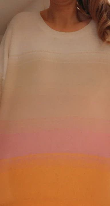 Setting my 34DDD sweater puppies freeee