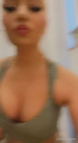 bouncing tits busty tits gif