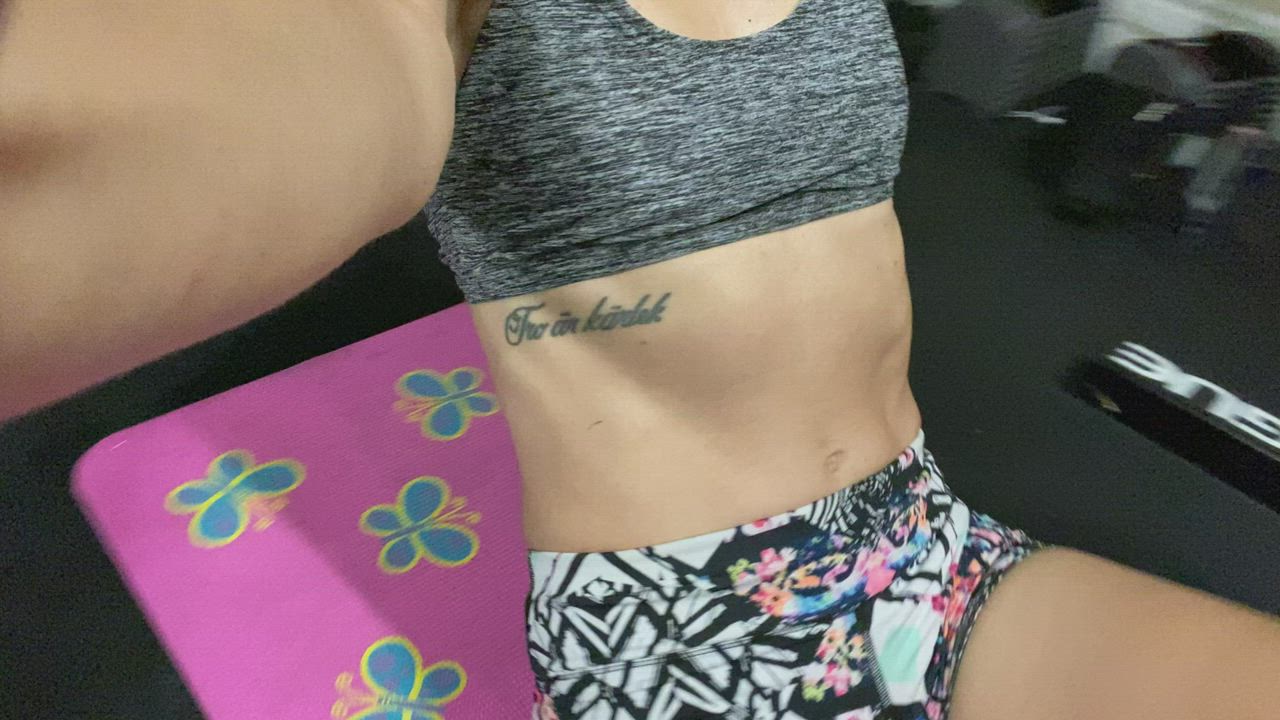 Working on those abs