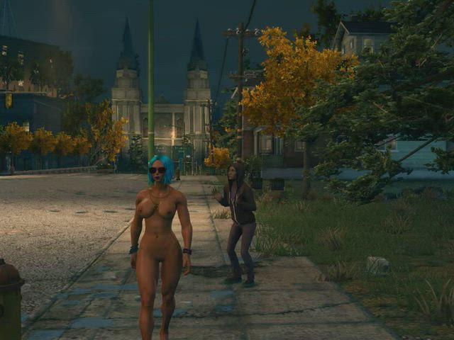 Walking nude in public (Saint's Row 3)