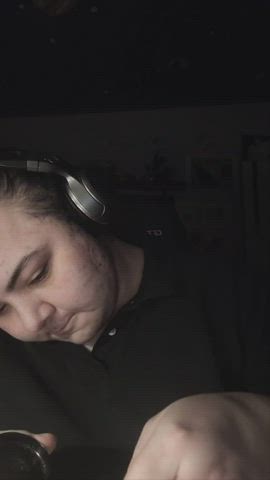 licking lips smoking sucking gif