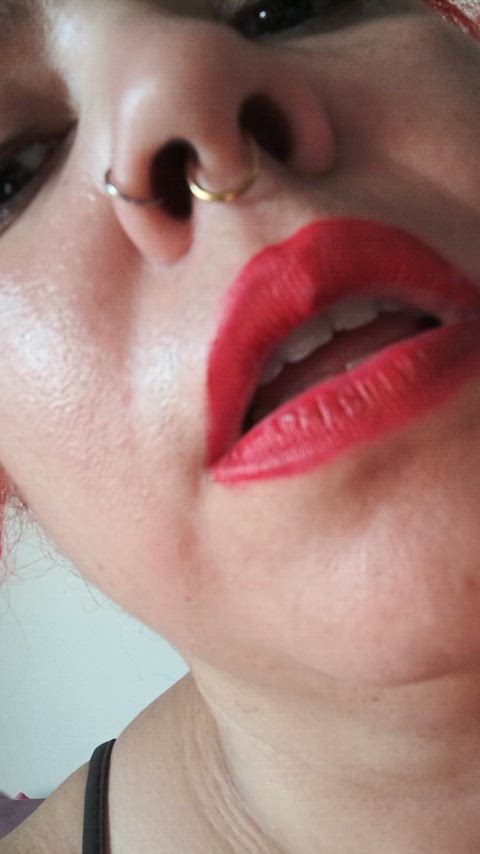 lips nose pov gif